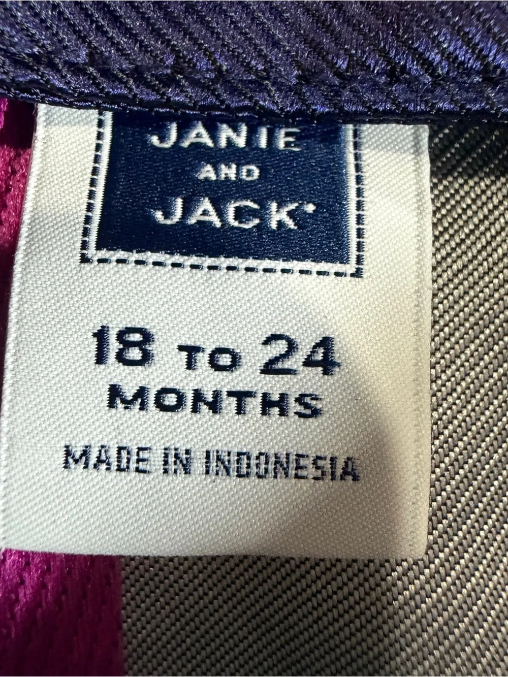 Janie and Jack Navy Floral Sleeveless Dress with Pink Accents Sz 18-24M